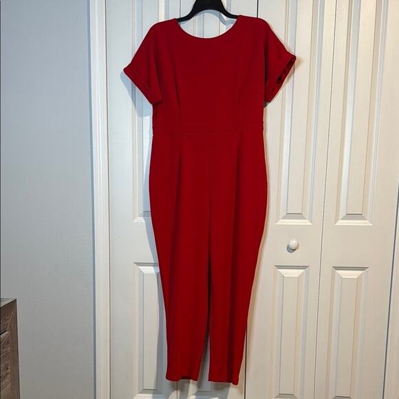 Alexia Admor Pants - Alexia Admor Elegant Red Jumpsuit